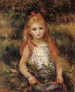 Pierre Renoir Girl with Flowers Sweden oil painting artist